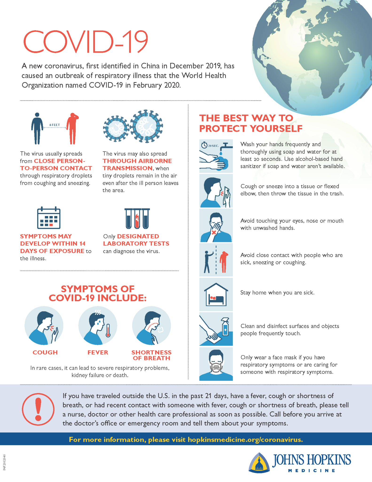 Johns Hopkins Medicine – Illness Prevention Infographic (COVID-19 ...